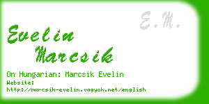 evelin marcsik business card